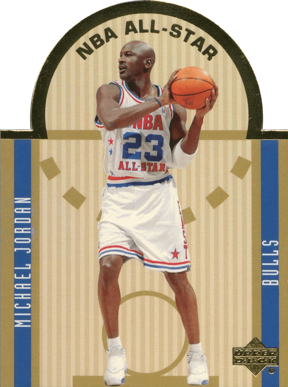 0304 Upper Deck Michael Jordan Die Cut All Star Michael Jordan Cards
