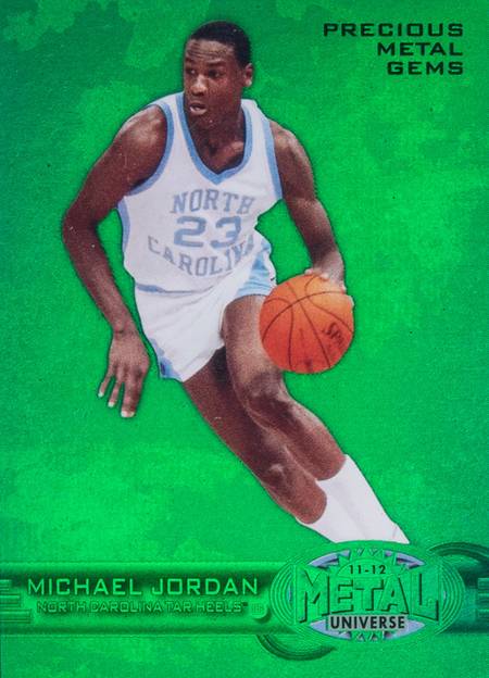 Michael Jordan 11-12 UD Fleer Retro Precious Metal Gems Green
