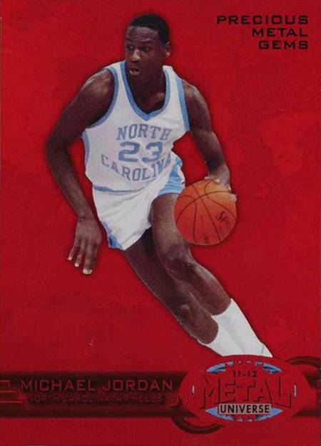 Michael Jordan 11-12 UD Fleer Retro Precious Metal Gems Red