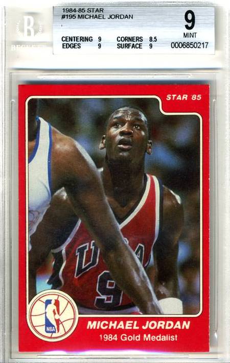 1984-85 Michael Jordan #195 Gold Medalist BGS 9