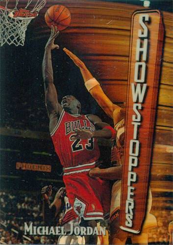 1997-98 Topps Finest Michael Jordan Bronze Show Stoppers Refractor
