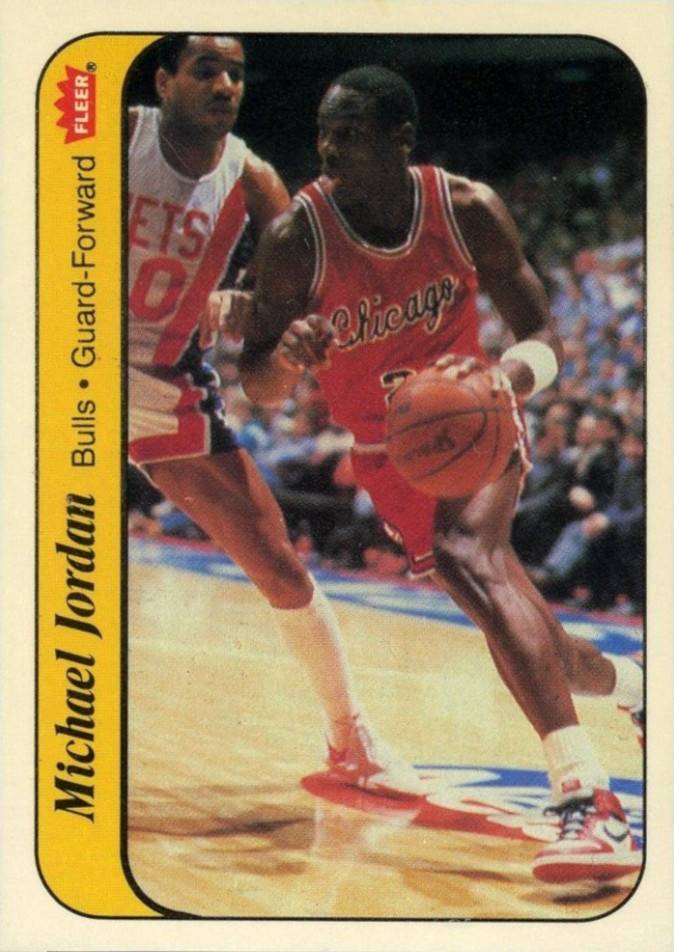 1986-87 Jordan Sticker - retro jersey