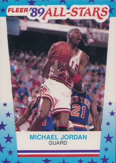 1989-90 Michael Jordan Fleer All-Star Sticker