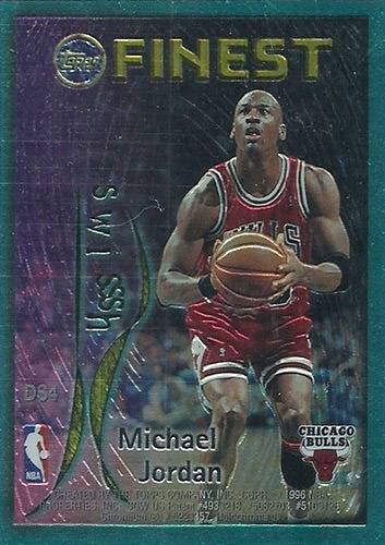 1995-96 Topps Finest Dish and Swish Front - Scottie Pippen