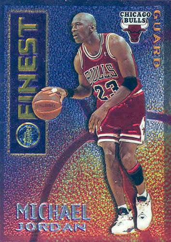 1995-96 Topps Finest Michael Jordan Mystery Borderless Silver
