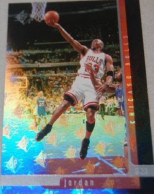 96-97 SP Michael Jordan #16 with unusual extended holograph effect