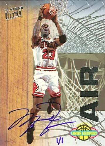 93-94 Michael Jordan Famous Nicknames Buyback Auto