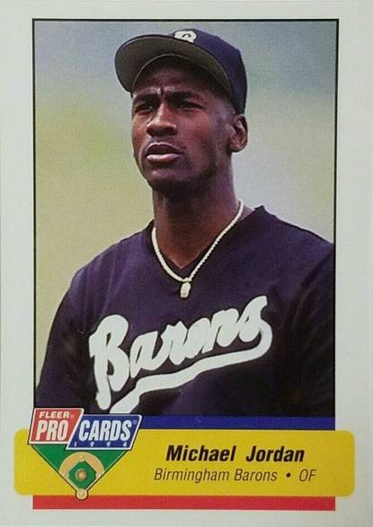 94 Fleer Pro Cards Michael Jordan Birmingham Barons