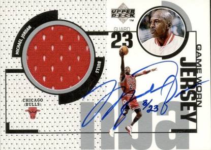 98-99 Michael Jordan Game Jersey Auto