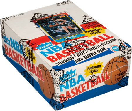 86-87 Fleer Basketball Boxes trading card