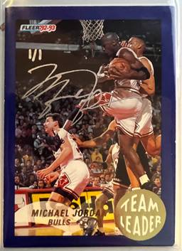 1/1 buy back auto Jordan Team Leader found